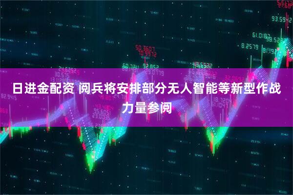 日进金配资 阅兵将安排部分无人智能等新型作战力量参阅
