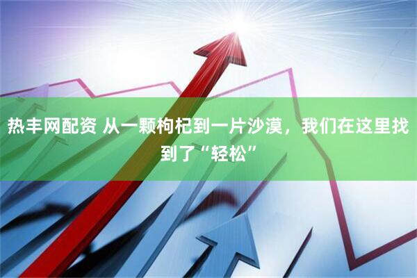 热丰网配资 从一颗枸杞到一片沙漠，我们在这里找到了“轻松”